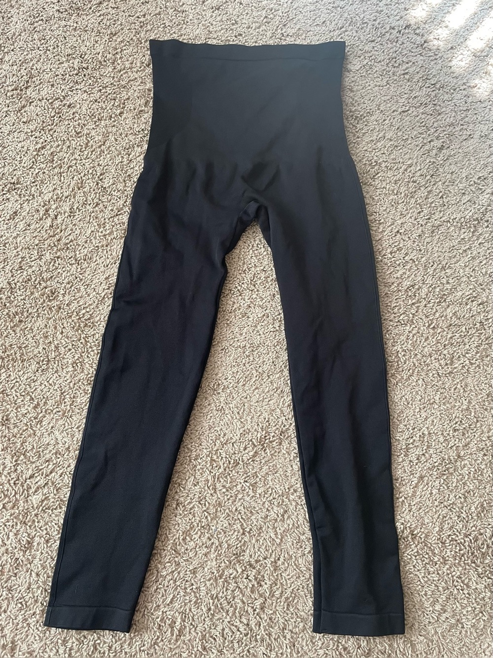 Shapermint Womens Black High-Waist Leggings in SZ XL in gently used condition